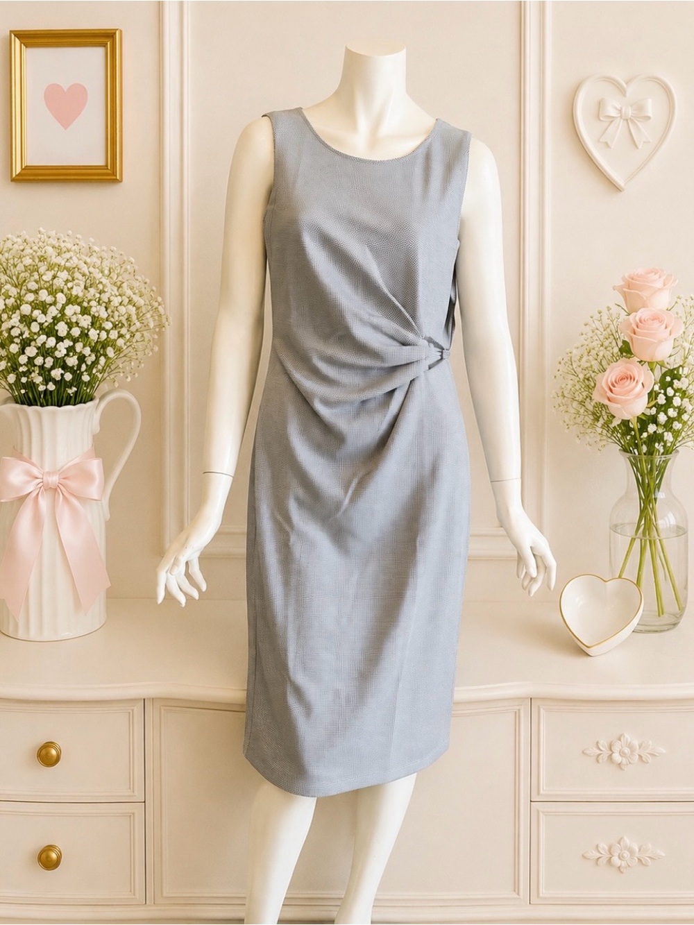 NWT Kate and Lily Blue and white sleeveless dress size 4